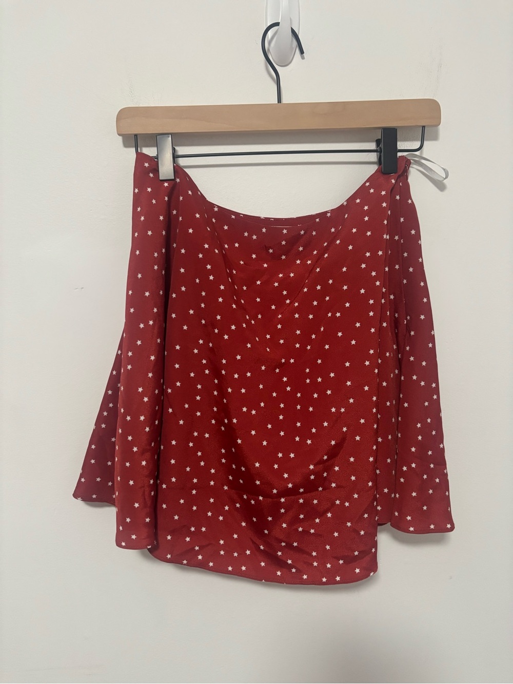 Lovers + friends star printed red shirt